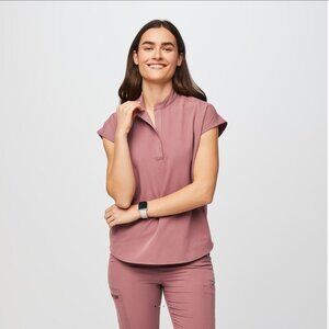 Mauve Rafaela Oversized Scrub Top